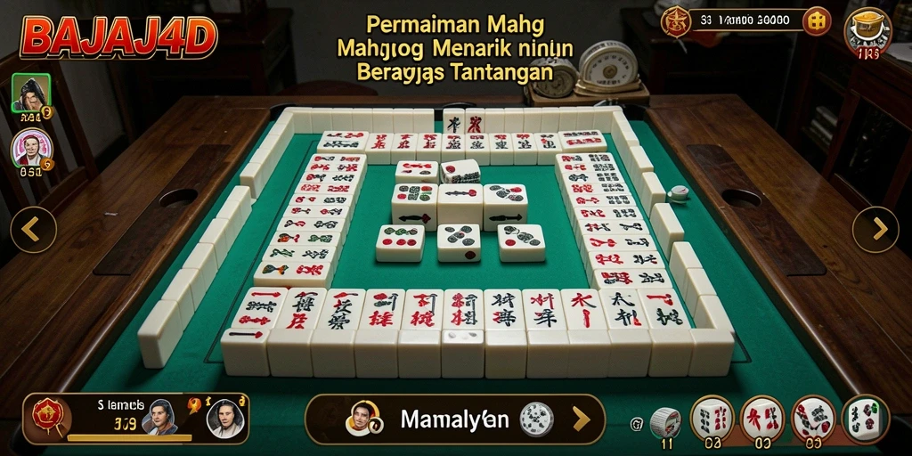 Tampilan gameplay Mahjong di BAJAJ4D yang menarik dan penuh warna.