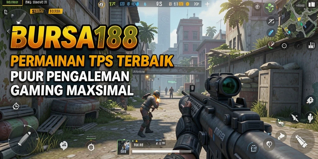 Tampilan seru gameplay BURSA188 dalam aksi TPS.