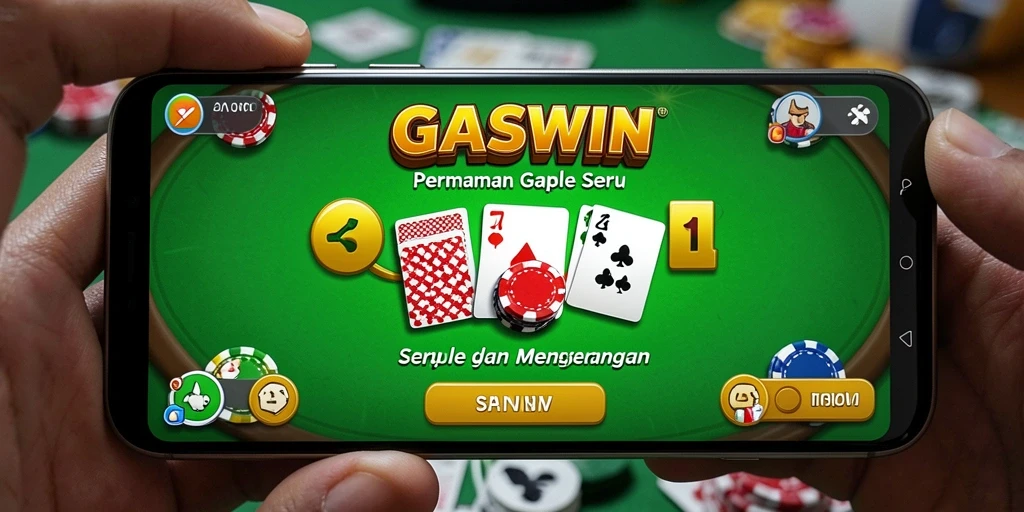 Gameplay seru gaple di GASWIN yang penuh strategi.