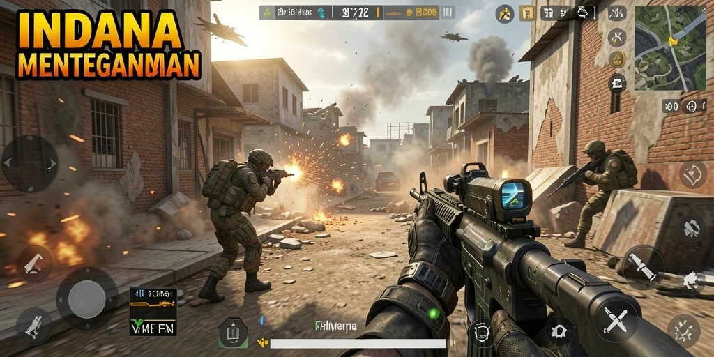 Tampilan gameplay seru dan menantang dari INDAAA.