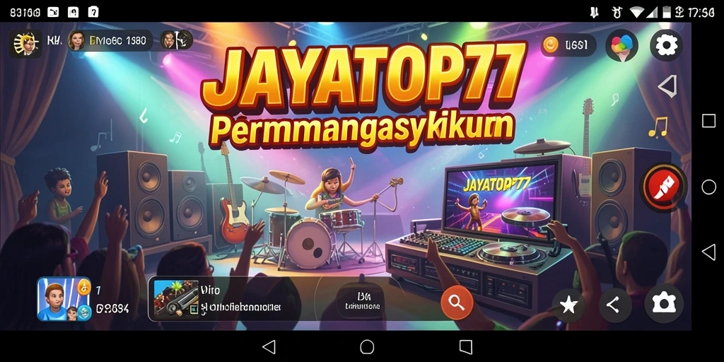 Tampilan gameplay JAYATOP77 menunjukkan keseruan bermain musik.