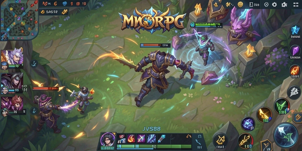 Tampilan gameplay seru dalam dunia fantasi JVS88 yang mengesankan.