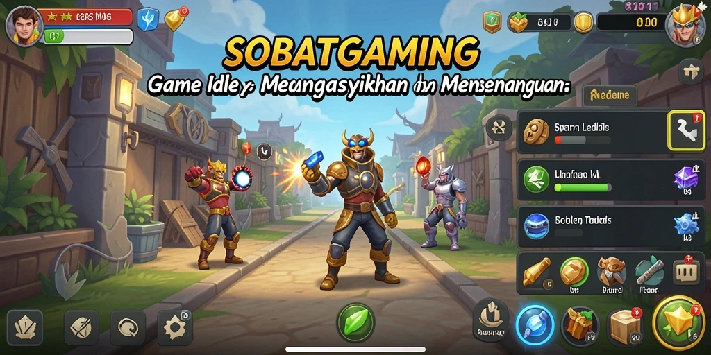 Tampilan menarik dari gameplay Idle SOBATGAMING.