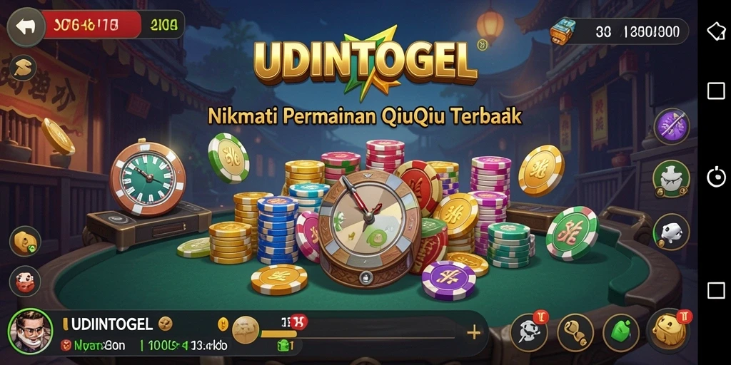 Screenshot gameplay QiuQiu UDINTOGEL yang menarik.