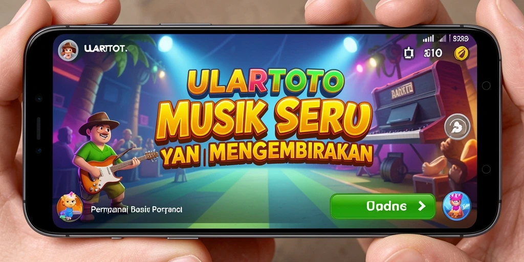Tampilan gameplay ULARTOTO yang dinamis dan penuh warna.